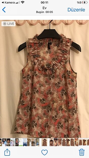 Sıfır ayarında Topshop şifon tarz bluz