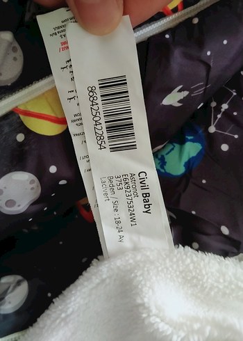 Kızak Desenli Fermuarlı Bebek Tulumu - Görsel 3