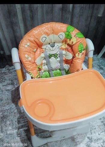 Turuncu Bebek Mama Sandalyesi - Görsel 3