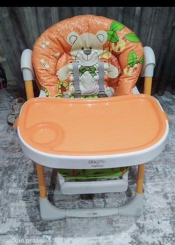 Turuncu Bebek Mama Sandalyesi - Görsel 5