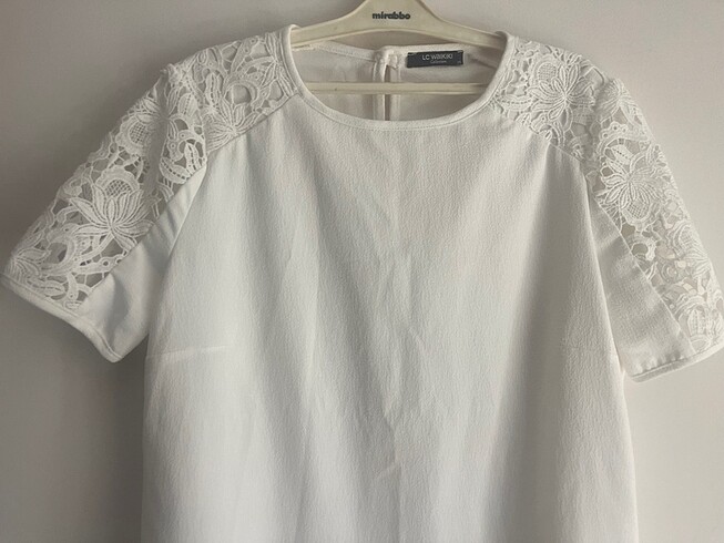 American Vintage Dantelli vintage y2k beyaz elbise