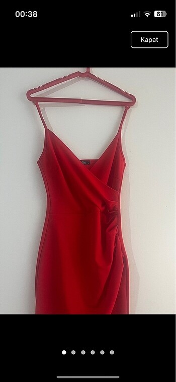 Kırmızı mezuniyet düğün y2k vintage urban outfitters elbise