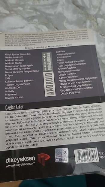  JAVA ile ANDROİD PROGRAMLAMW