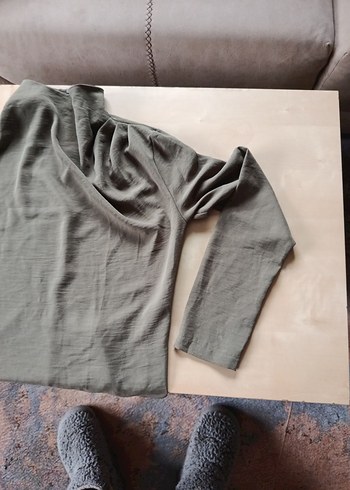 zara yeşil bluz - Görsel 2