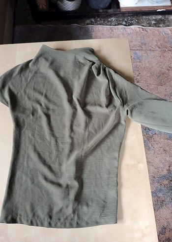 zara yeşil bluz - Görsel 5