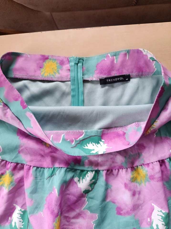 Renkli Fırfırlı Mini Etek - Görsel 2