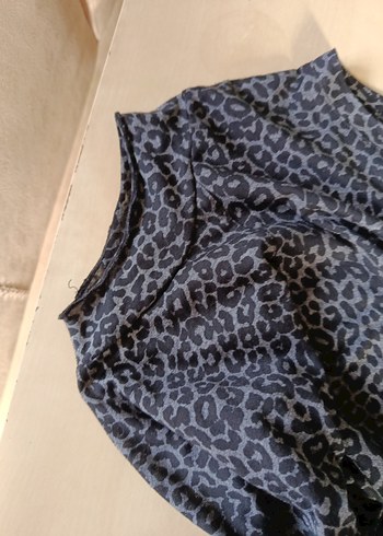 Kadın Gri  Uzun Kollu Salaş Bluz - Görsel 4