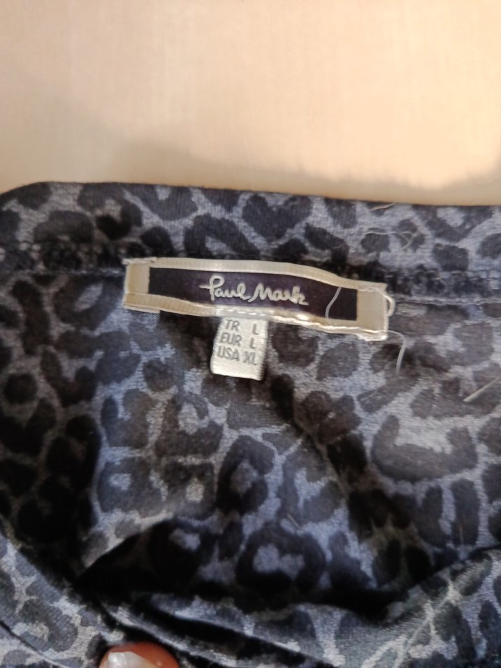 Kadın Gri  Uzun Kollu Salaş Bluz - Görsel 3