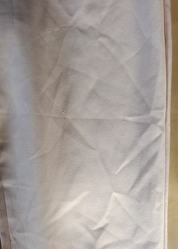 pudra pembeFırfırlı Straplez Keten Tulum - Görsel 4