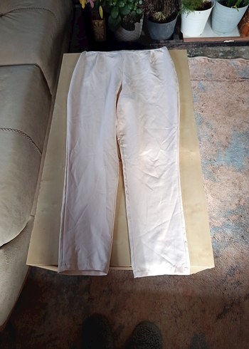 pudra pembeFırfırlı Straplez Keten Tulum - Görsel 5