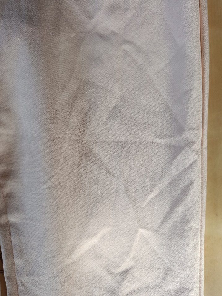 pudra pembeFırfırlı Straplez Keten Tulum - Görsel 4