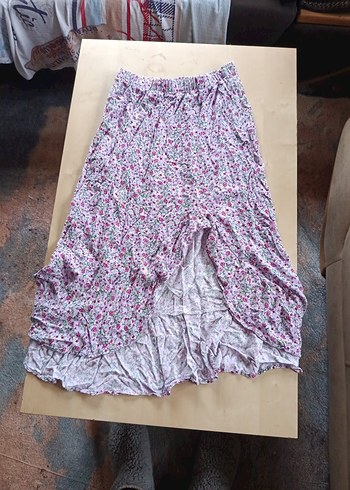 Pembe Bohem Midi etek - Görsel 2