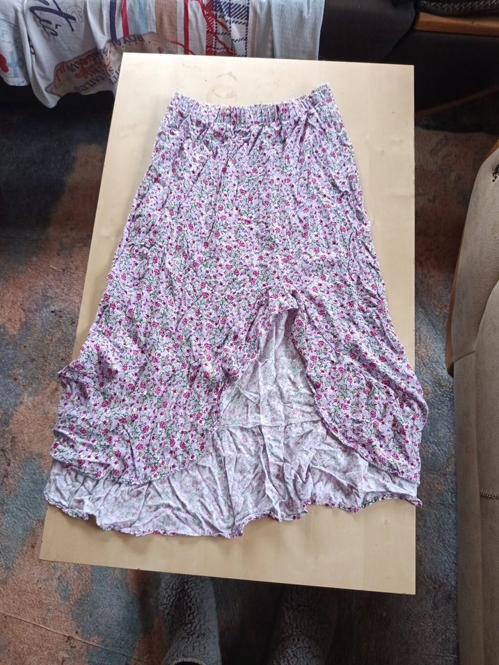 Pembe Bohem Midi etek - Görsel 2