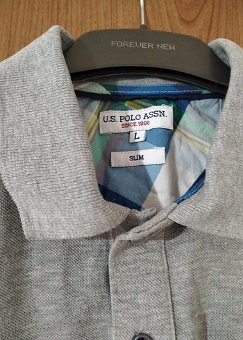 Gri Polo Tişört, Kısa Kollu, uspa polo - Görsel 4