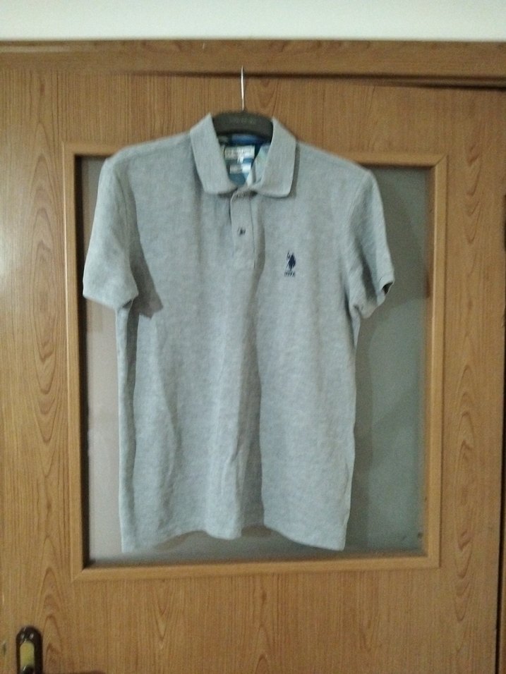 Gri Polo Tişört, Kısa Kollu, uspa polo - Görsel 3