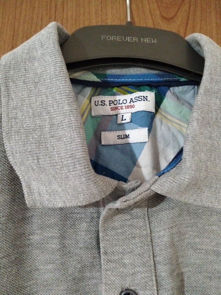 Gri Polo Tişört, Kısa Kollu, uspa polo - Görsel 4