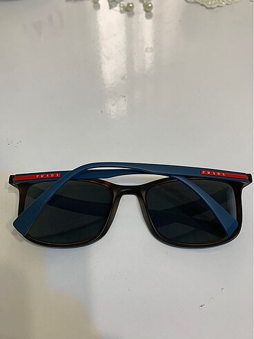 Prada Linea Rossa PS 01TS Dikdörtgen Kahve Polarize Erkek Gözlüğ