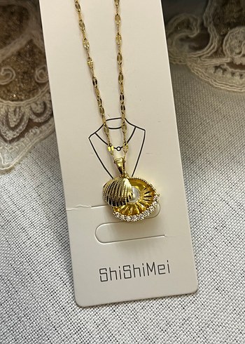 Altın Renkli Zincir Detaylı Kadın Kolye - Görsel 5