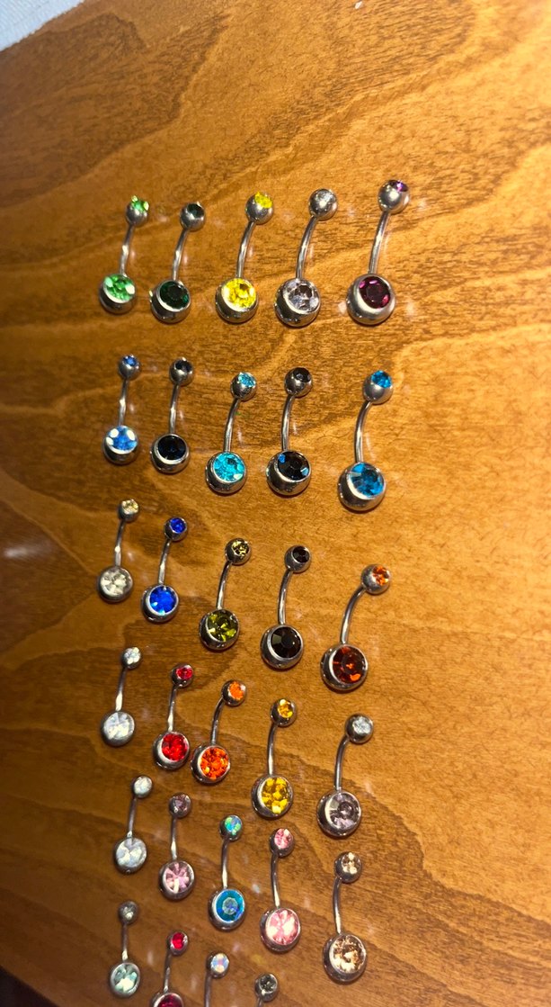 Renkli Boncuklu Kadın Piercing - Görsel 3