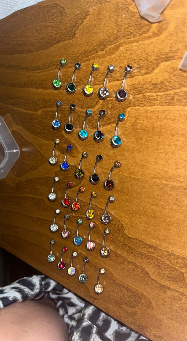 Renkli Boncuklu Kadın Piercing - Görsel 4