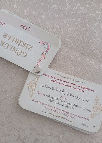 Günlük Zikirler Kartları