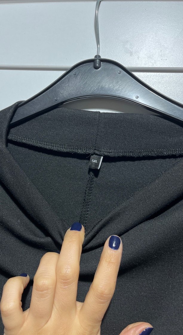 Siyah Drapeli Midi Elbise - Görsel 3