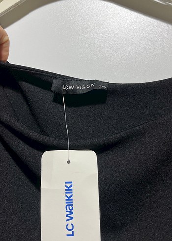 Lcw Drapeli Siyah Midi Kadın Abiye Elbise - Görsel 3