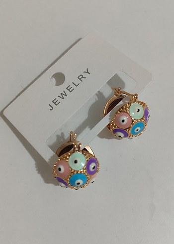 Diğer Renkli Boncuklu Mini Küpe