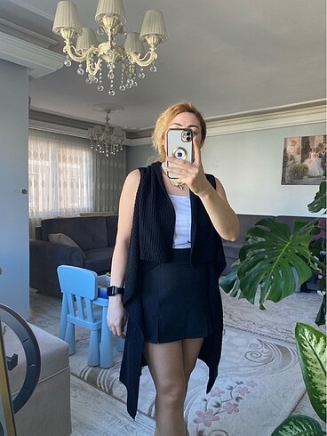 siyah renk uzun triko hırka