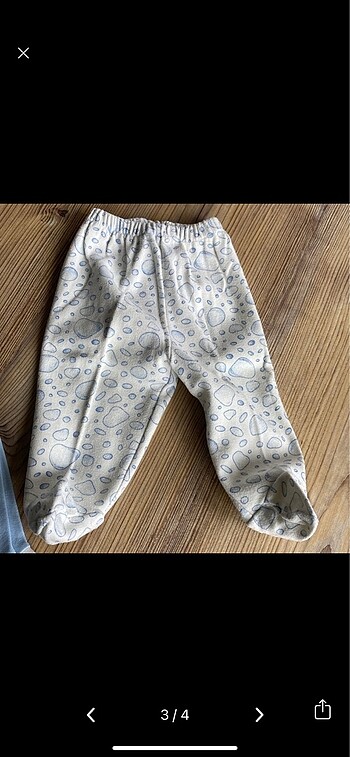 3 Ay Beden 3 lü Yenidoğan 3-6 aylık pijama altı