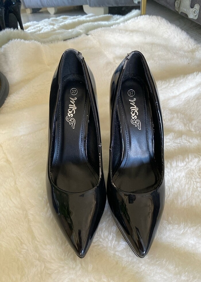 37 No Rugan Platform Topuk Ayakkabı - Görsel 5