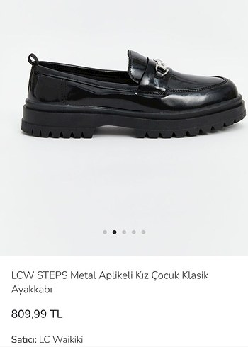 Zincir Detaylı Siyah Rugan Çocuk ayakkabı - Görsel 5