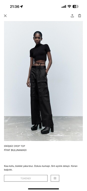 Zara crop top