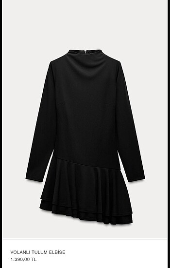 Zara volanlı tulum elbise