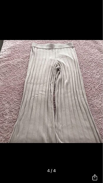 m Beden ten rengi Renk H&M beli lastikli pantolon