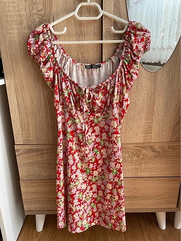 Zara zara çiçekli mini elbise