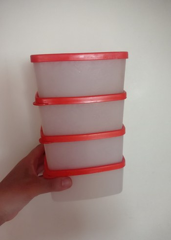 Beden turuncu Renk Tupperware Antartika 4'lü Saklama Kabı Seti