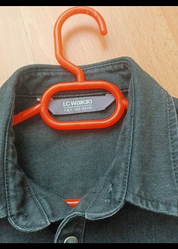 LC Waikiki Erkek Çocuk Gri Denim Uzun Kollu Gömlek