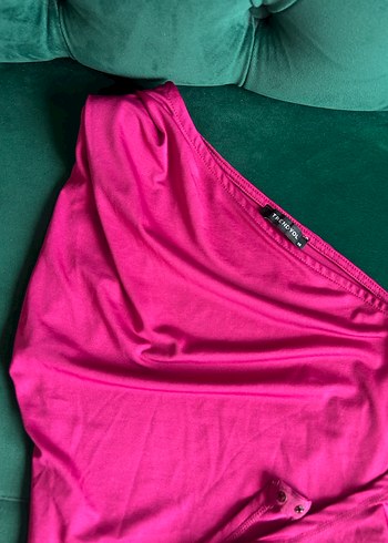 xs Beden pembe Renk Tek omuz bodysuit