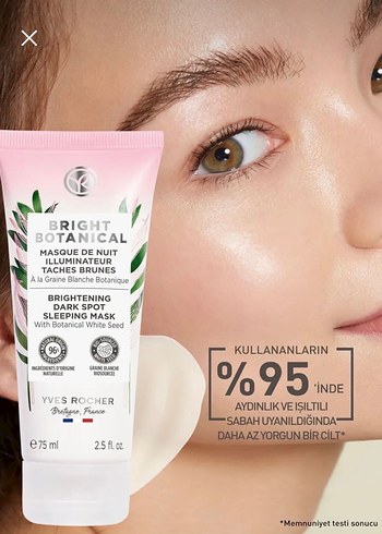 Yvesrocher bright botanical uyku maskesi - Görsel 5