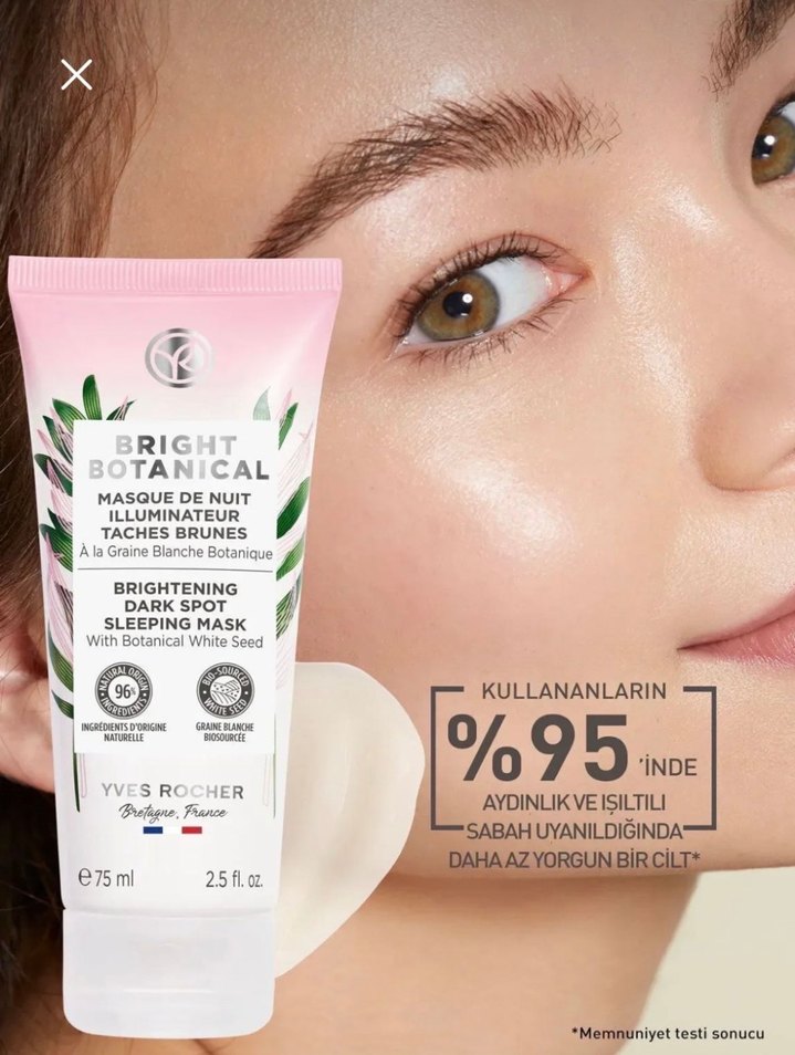 Yvesrocher bright botanical uyku maskesi - Görsel 5