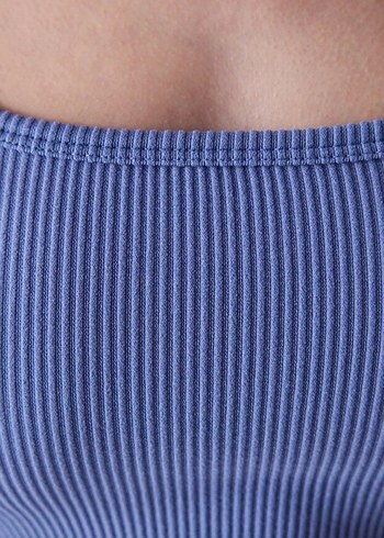 Penti Marka Mavi Mini Crop Top Kadın Atlet - Görsel 4