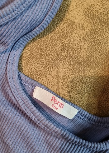 Penti Marka Mavi Mini Crop Top Kadın Atlet - Görsel 6