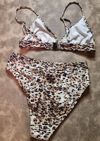 Leopar Desenli Kadın Bikini - Görsel 6