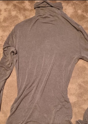 Uzun Kollu Boğazlı İnce Triko Elbise - Görsel 7