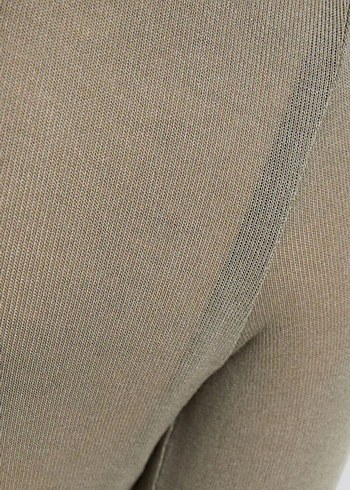 Uzun Kollu Boğazlı İnce Triko Elbise - Görsel 3