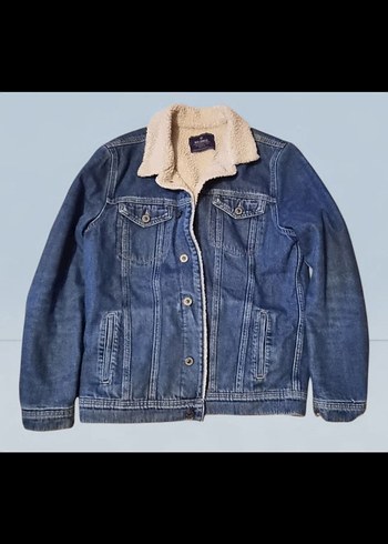 Kürklü  Mavi Marka Kadın Kot Ceket - Görsel 3