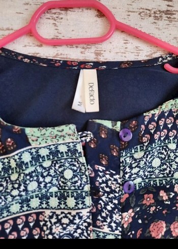 Uzun Kollu, Desenli Bohem Kadın Elbise - Görsel 2