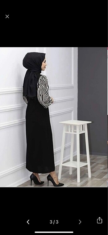 Zebra desenli elbise