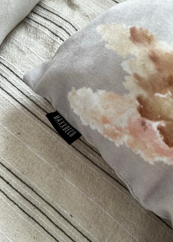 Bohem Desenli Baskılı Keten Kırlent Kılıfı 2li - Görsel 5